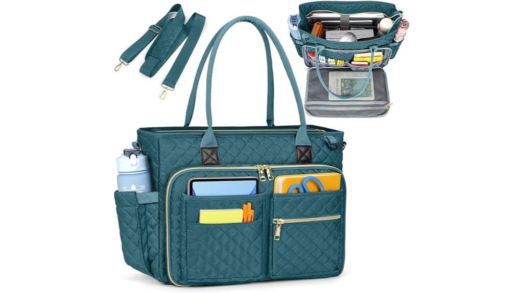 teacher tote with laptop