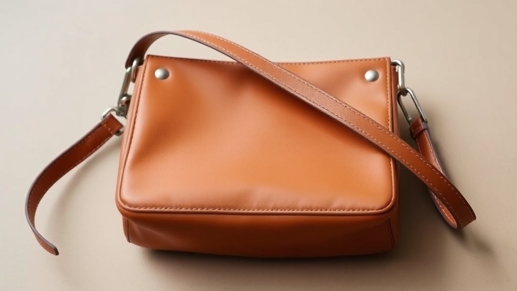timeless leather crossbody elegance