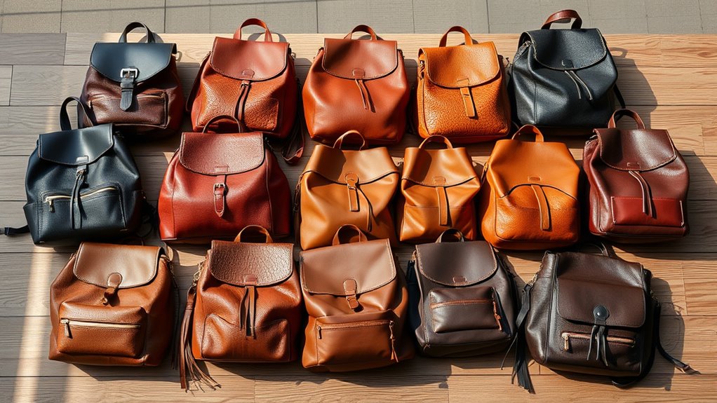 top leather backpack purses