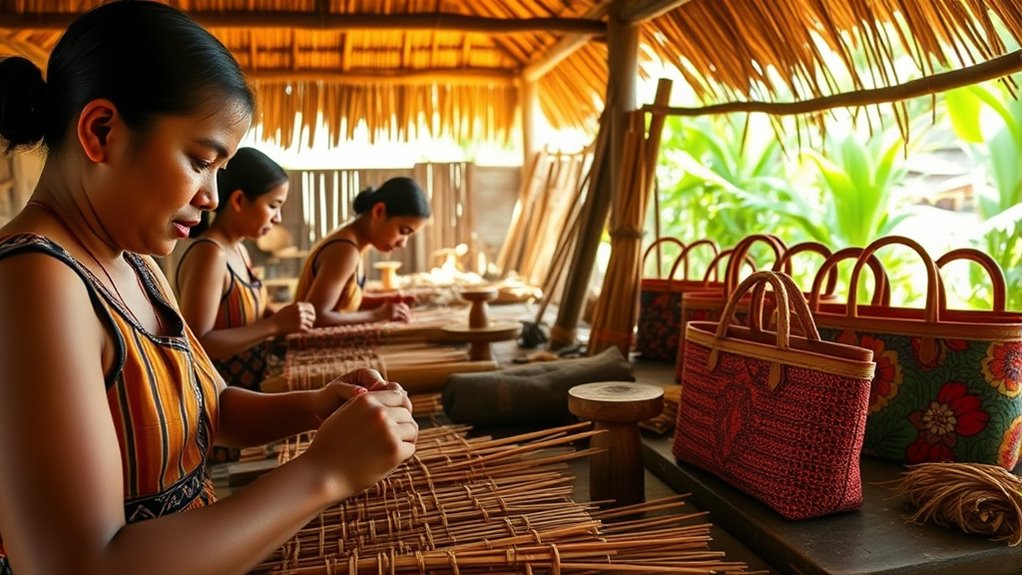 traditional balinese handbag craftsmanship