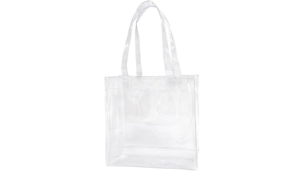 transparent pvc tote