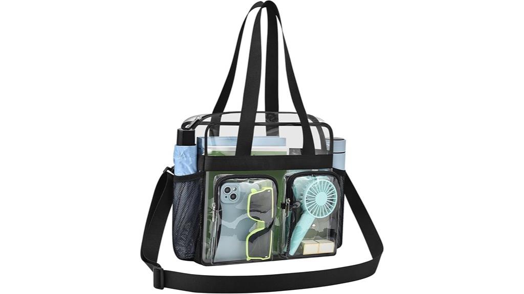 transparent stadium tote