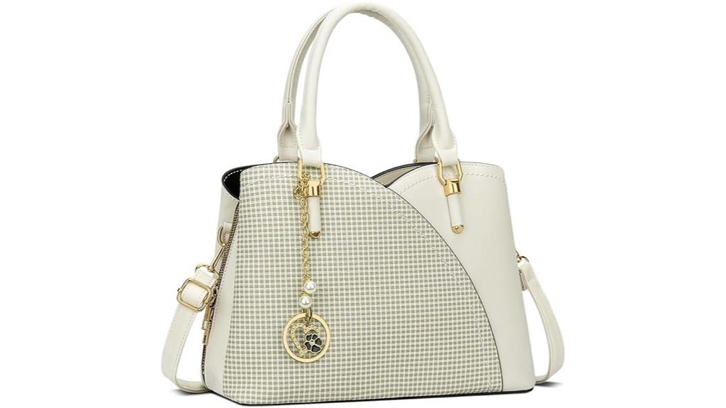 triple compartment women s purse