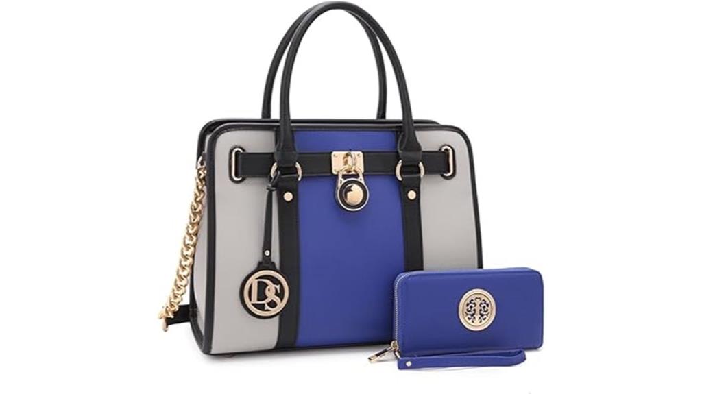 two tone women s satchel