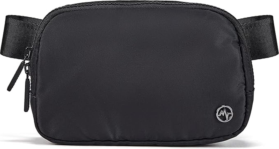 two way zipper belt bag