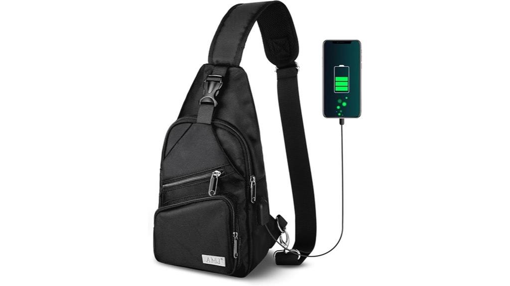 unisex compact crossbody bag