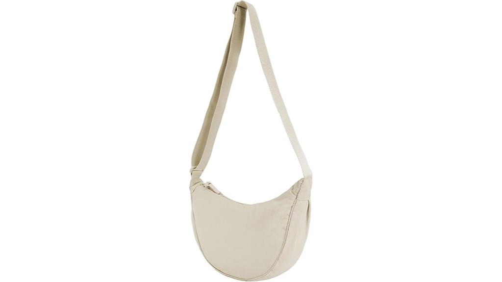 unisex crescent crossbody bag
