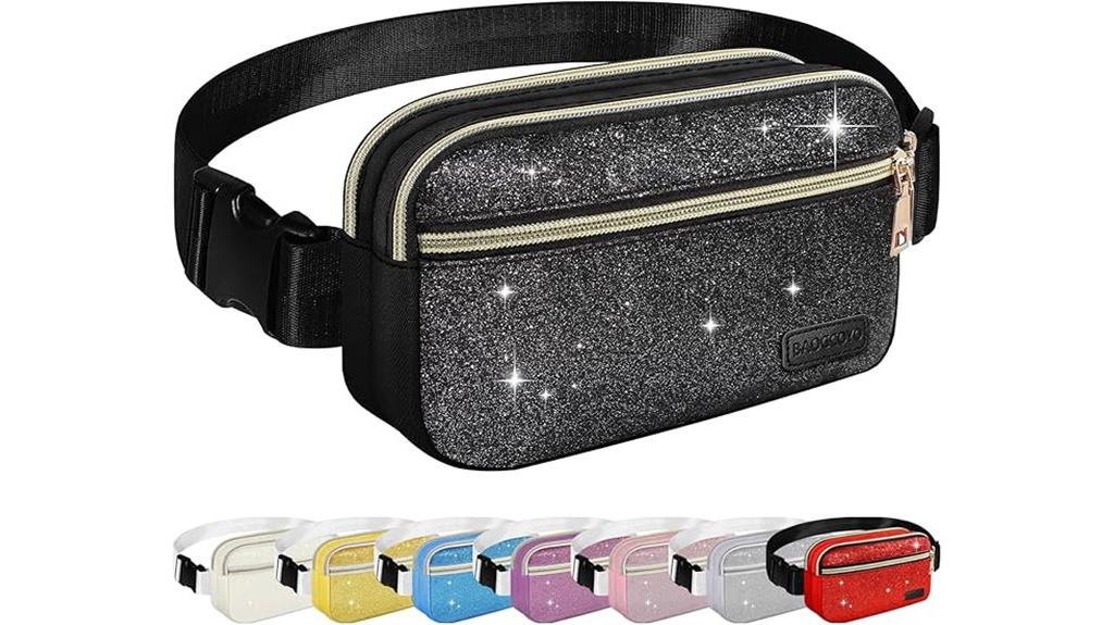 unisex zipper adjustable fanny packs