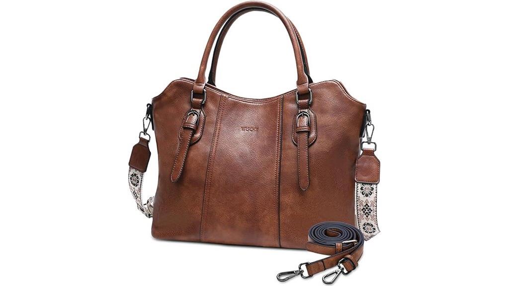 vaschy vegan leather satchel