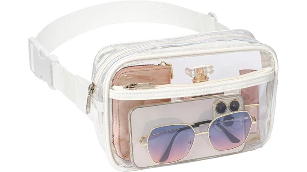 veckle clear stadium fanny pack