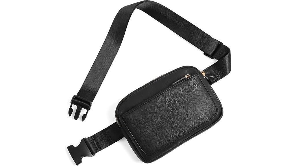 vegan leather belt bag