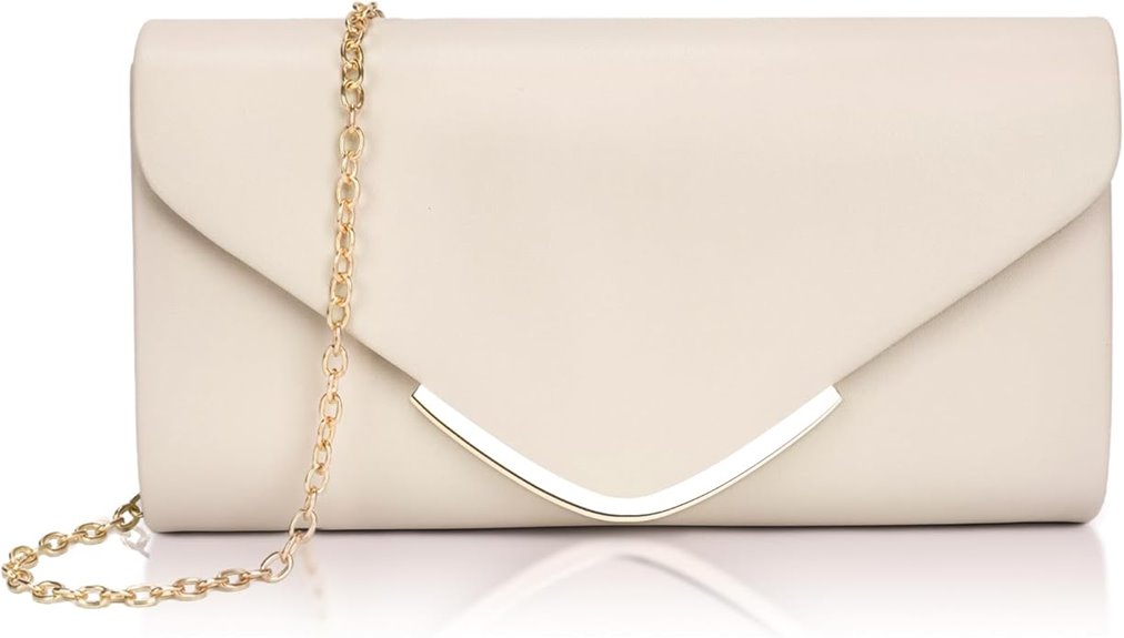 vegan leather clutch purse