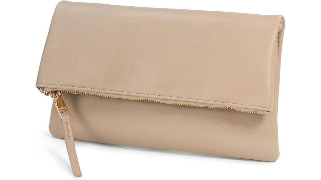 vegan leather crossbody clutch