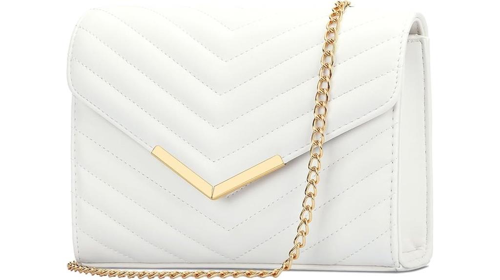 vegan leather evening clutch