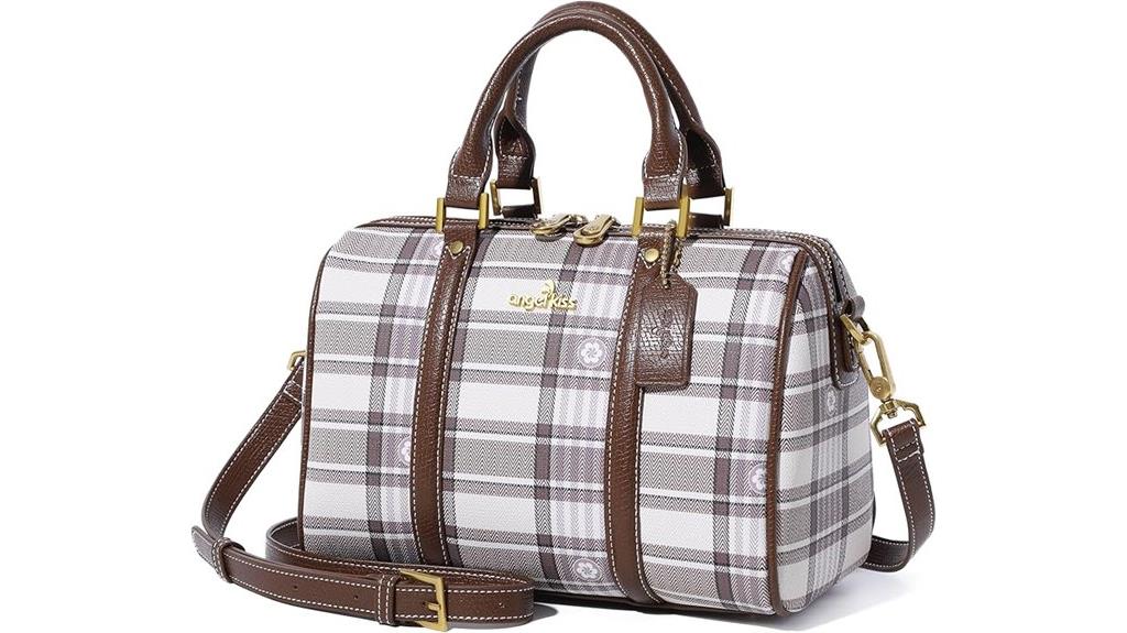 vegan leather satchel bag
