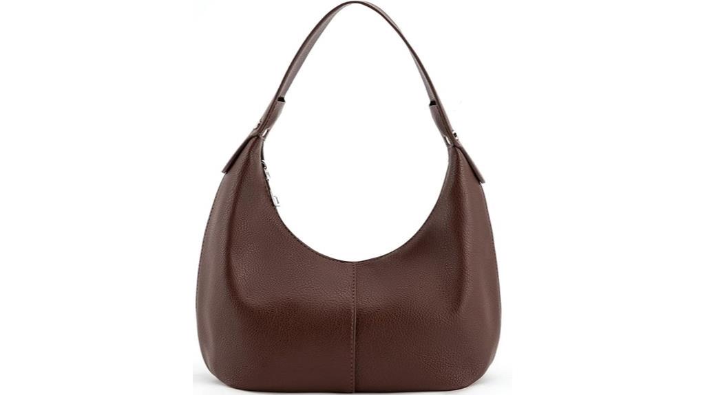 vegan leather shoulder bag