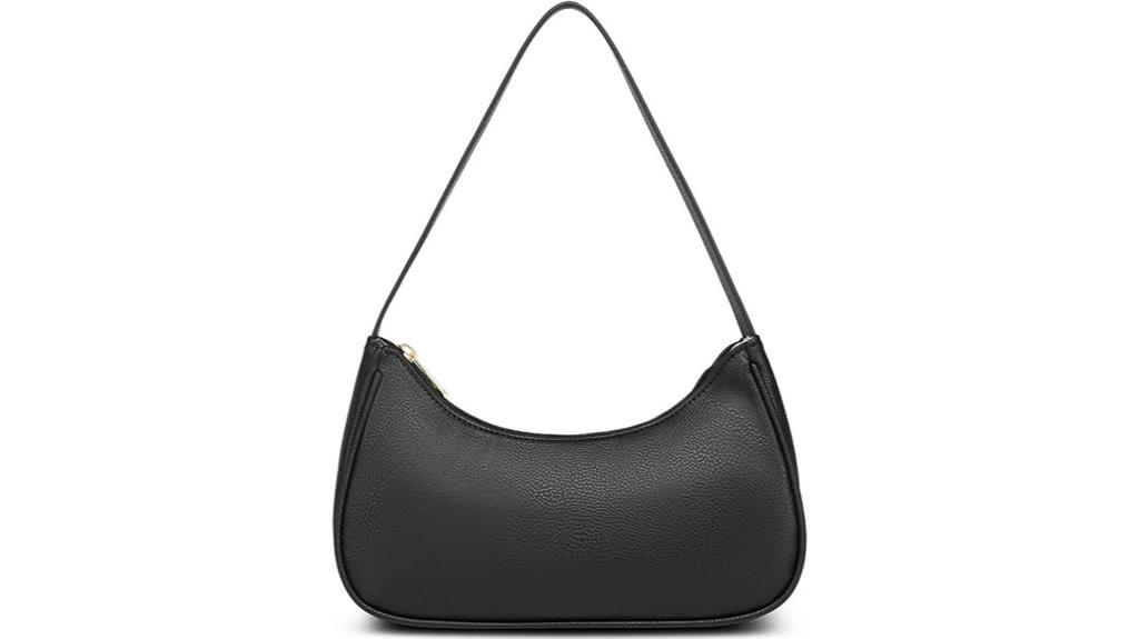 vegan leather shoulder bag