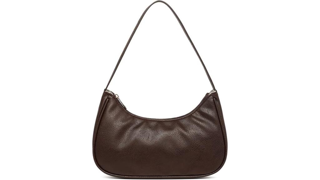 vegan leather shoulder bag