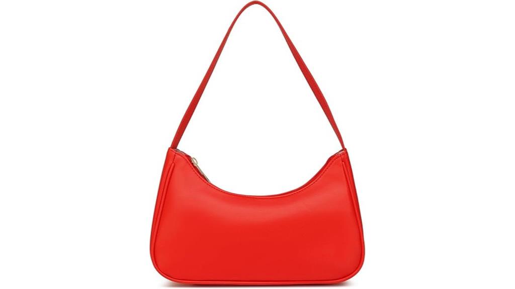 vegan leather shoulder bag