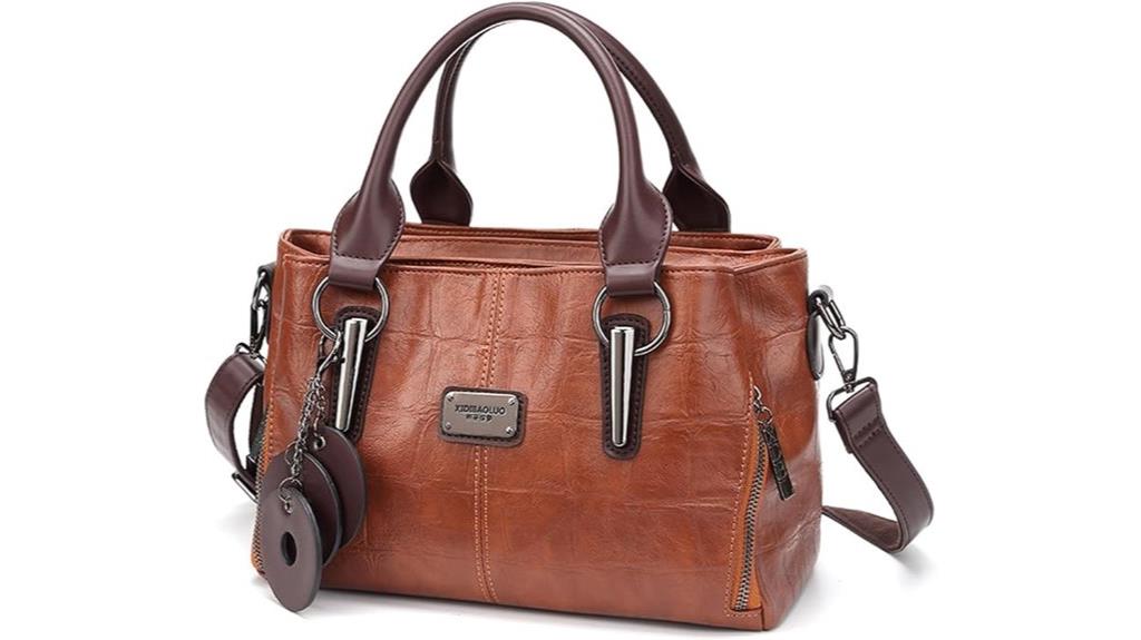 vegan leather tote bag