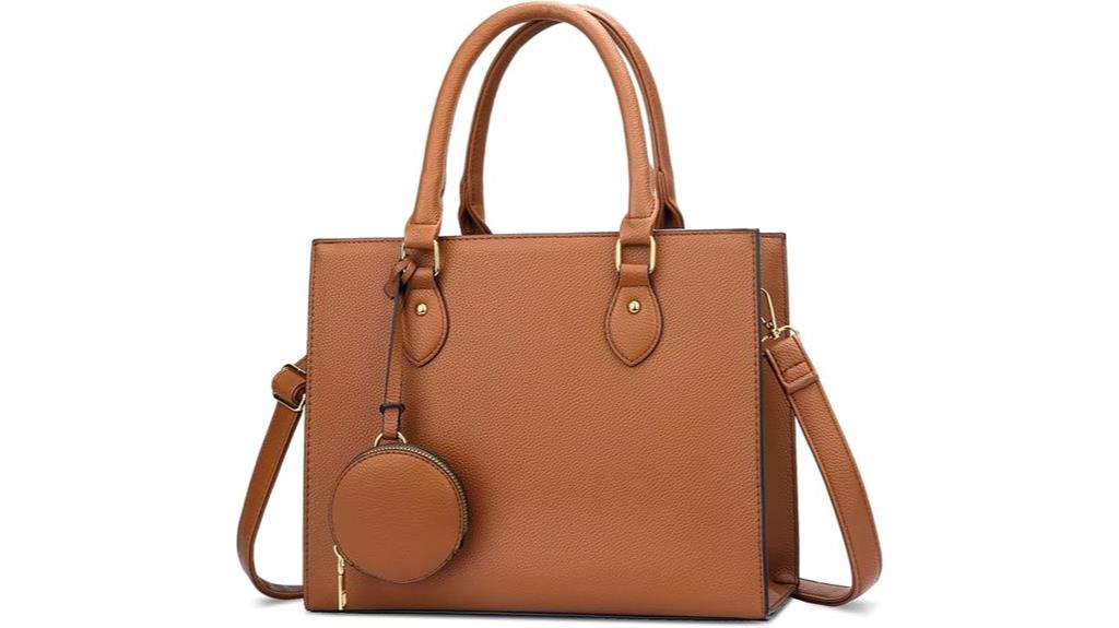 vegan leather tote
