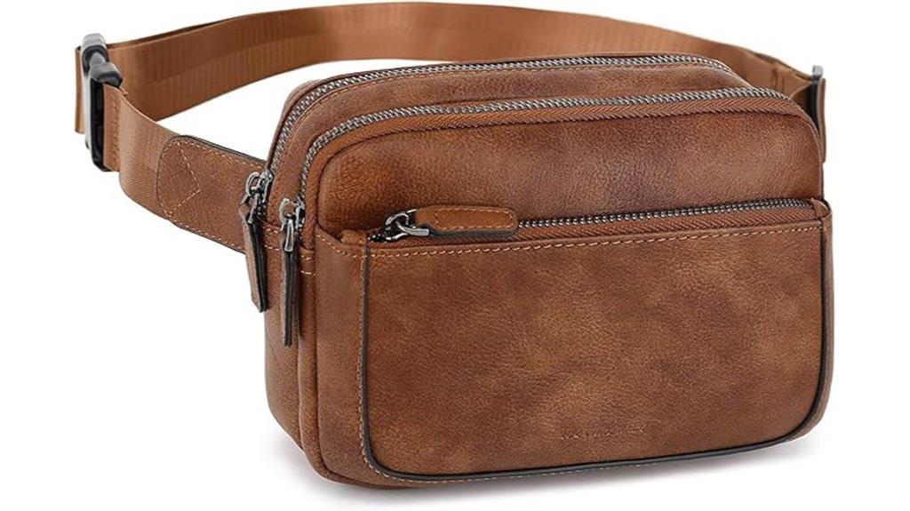 vegan leather waist bag