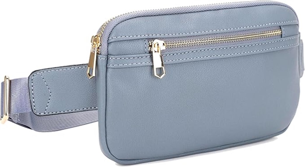vegan leather waist bag