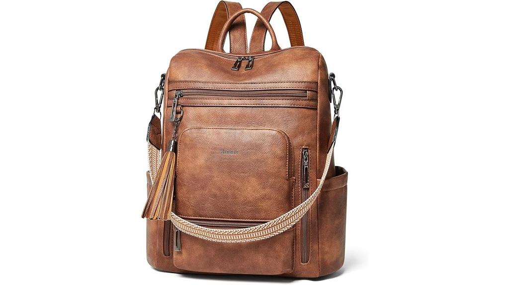 vegan leather women s backpack