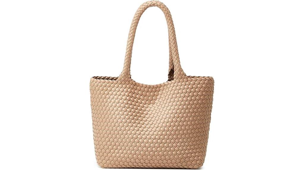 vegan woven beach tote