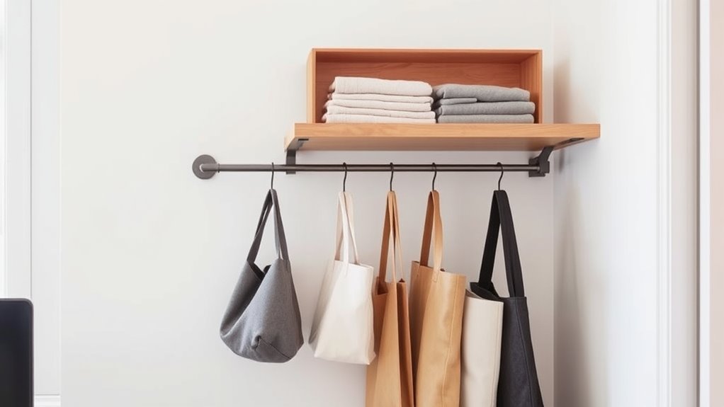 vertical space saving storage