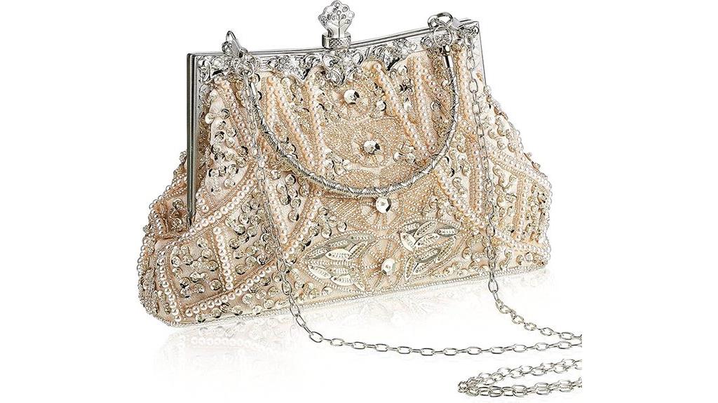 vintage beaded clutch bag