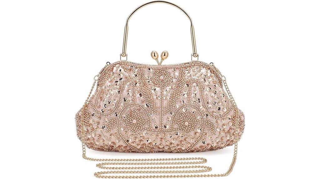 vintage beaded clutch