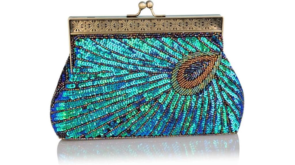 vintage beaded sequin evening bag