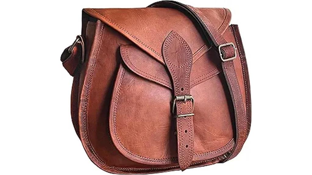 vintage leather crossbody bag