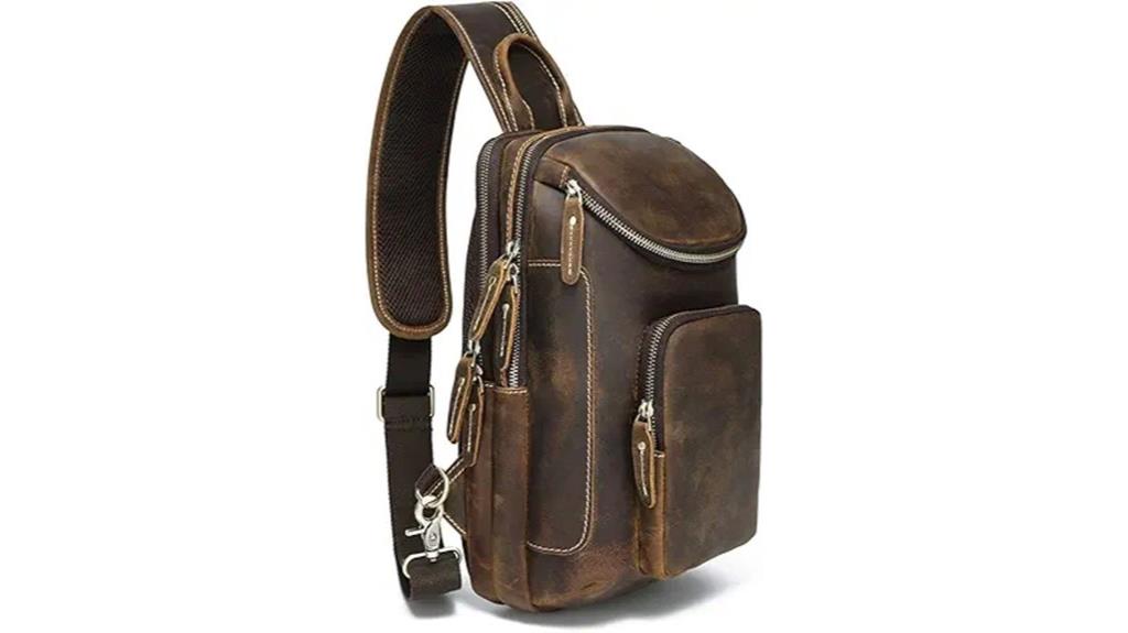 vintage leather crossbody bag