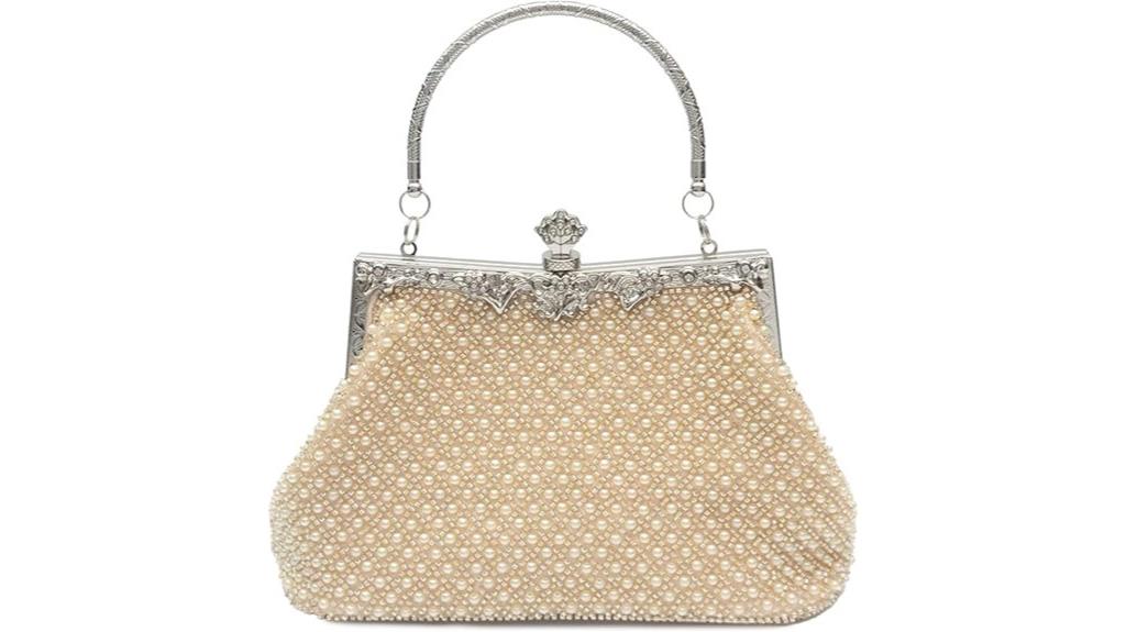 vintage solid beaded bag