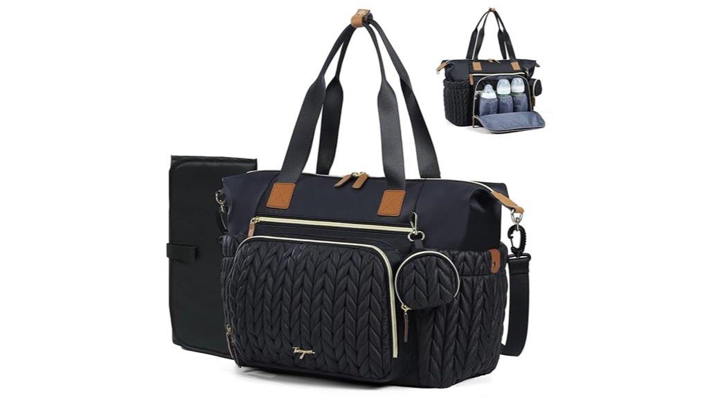 waterproof baby diaper tote