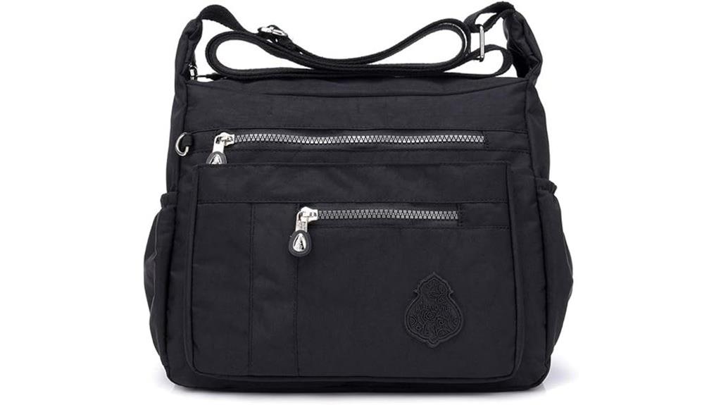 waterproof nylon crossbody bag