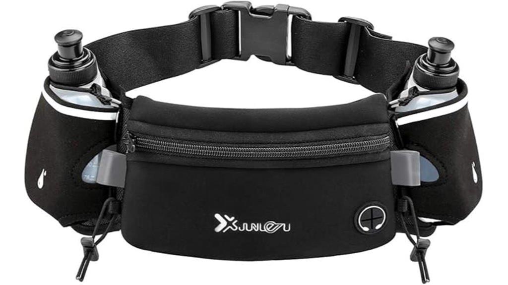 waterproof running belt with bottles