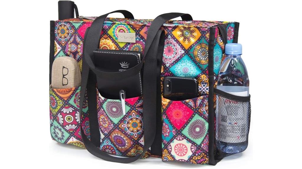 waterproof tote with pockets