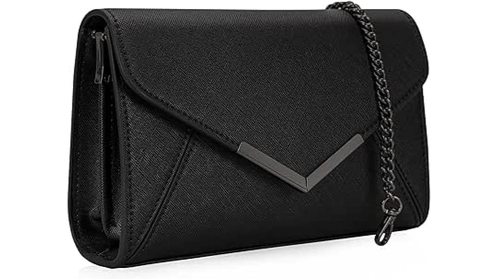 women faux leather clutch