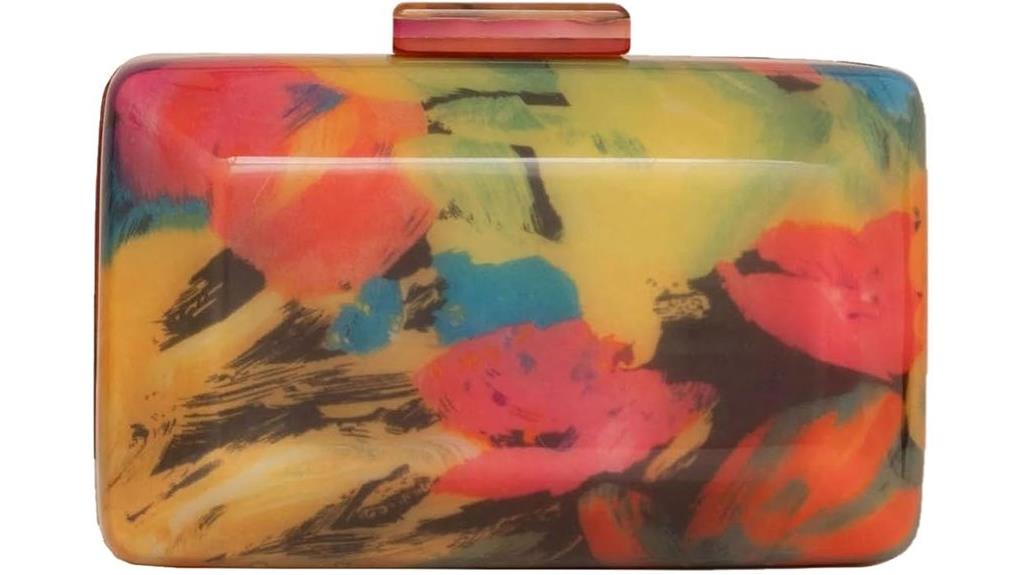 women s acrylic party clutch