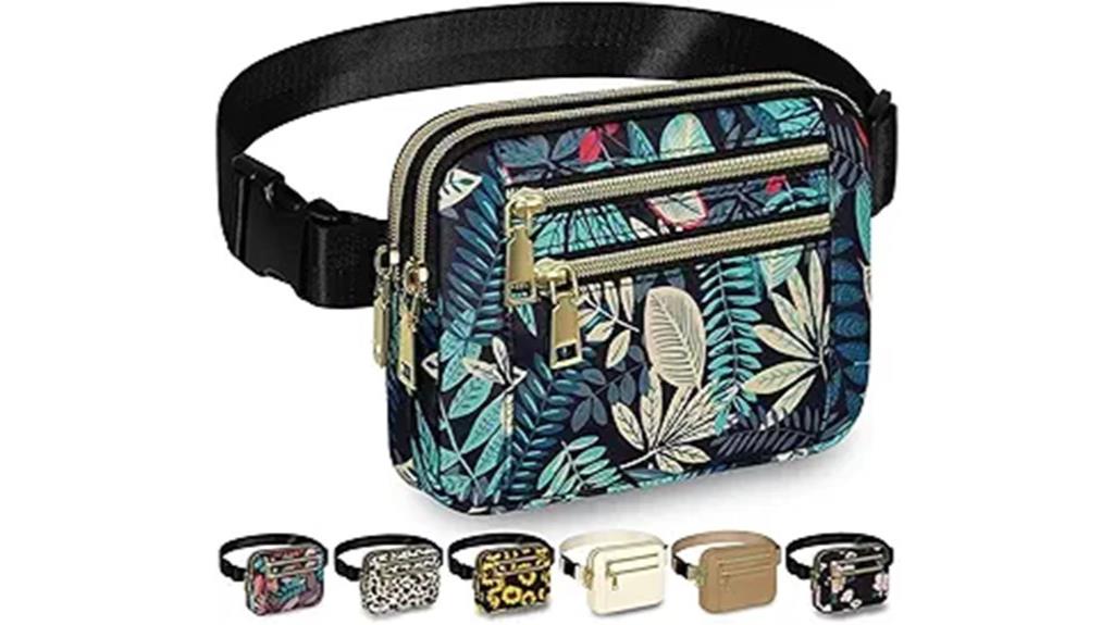 women s adjustable zipper pouch
