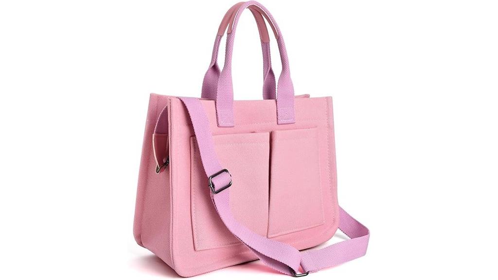 women s canvas tote with pockets