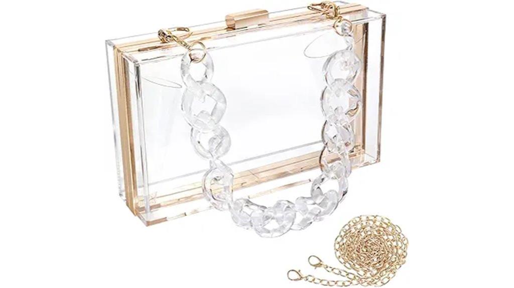 women s clear acrylic purse