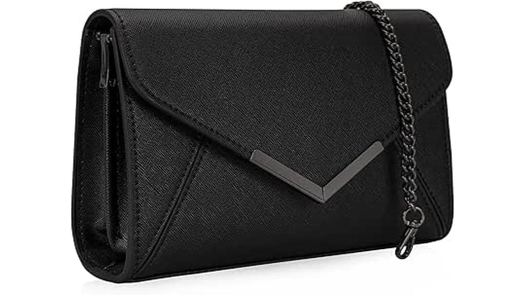 women s faux leather clutch