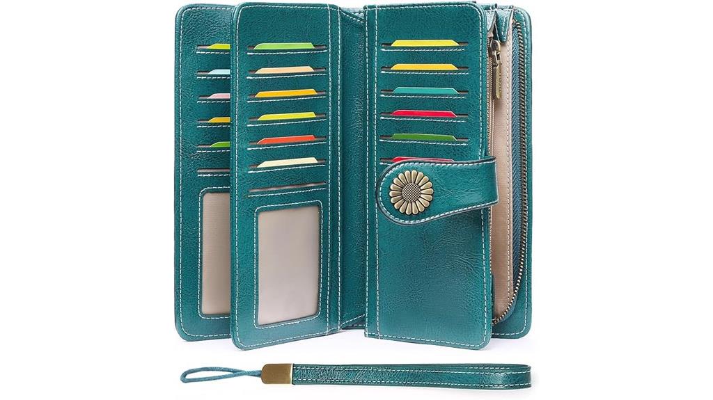 women s leather rfid wallet
