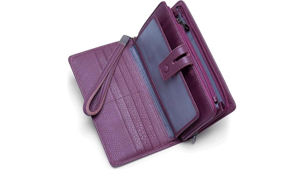women s rfid leather wallet