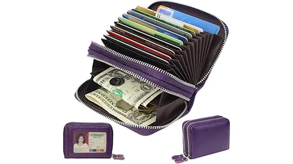 women s rfid leather wallet