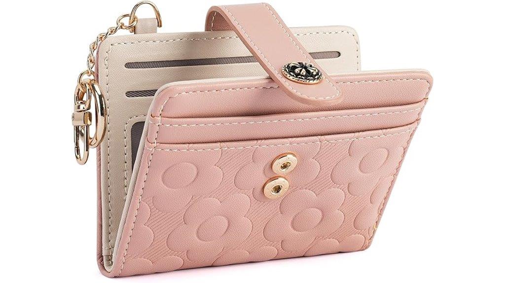 women s rfid wallet with coins